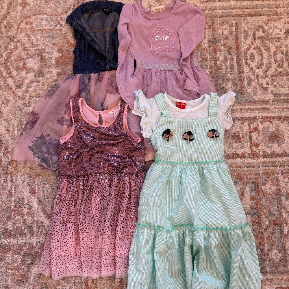 5T casual girl dress bundle